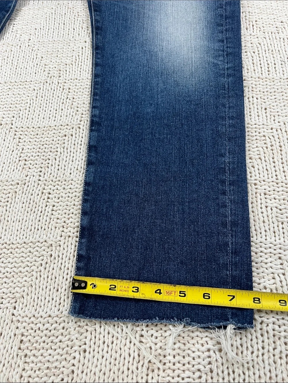 Ag Adriano Goldschmied Women's Blue Washed Ex-Boyfriend Jeans